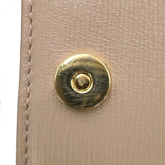 PRADA Vitello Move Chain Wallet Leather Beige 1BP290 - Picture 11 of 15